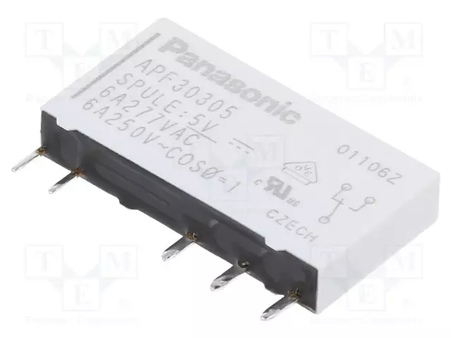 RELE - SPDT - UKELAN: 5VDC - IKOSKETINTEN MAX: 6A - Pienoisreleet - APF30305 - 1