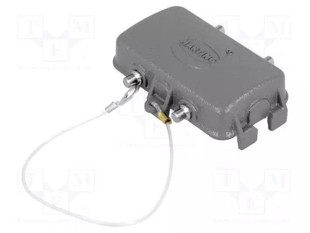 SUOJAKANSI - UROS - KOKO 10B - HAN - TUPLASALPAAN - METALLI - 57X27MM - HARTING liittimet - 09300105425 - 1