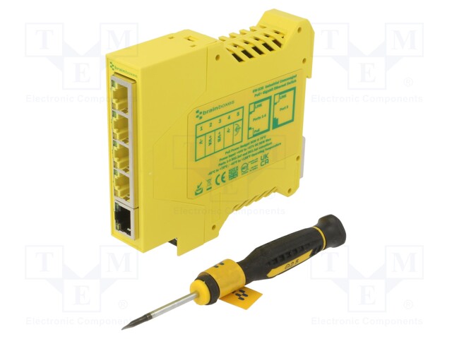 SWITCH POE ETHERNET - HALLITSEMATON - PORTTIEN LUKU: 4 - 44÷57VDC - Teollisuusverkot - SW-535 - 1