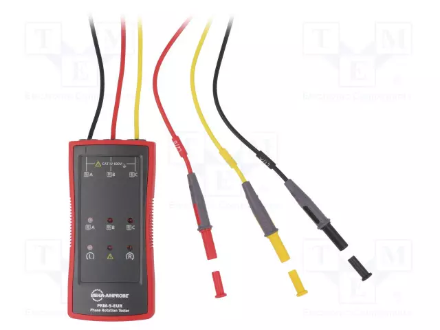 TESTERI: VAIHEJÄRJESTYS - LED - 100÷700VAC - TAAJUUS: 16÷400HZ - Sähköverkostojen testerit ja mittarit - PRM-5 - 1