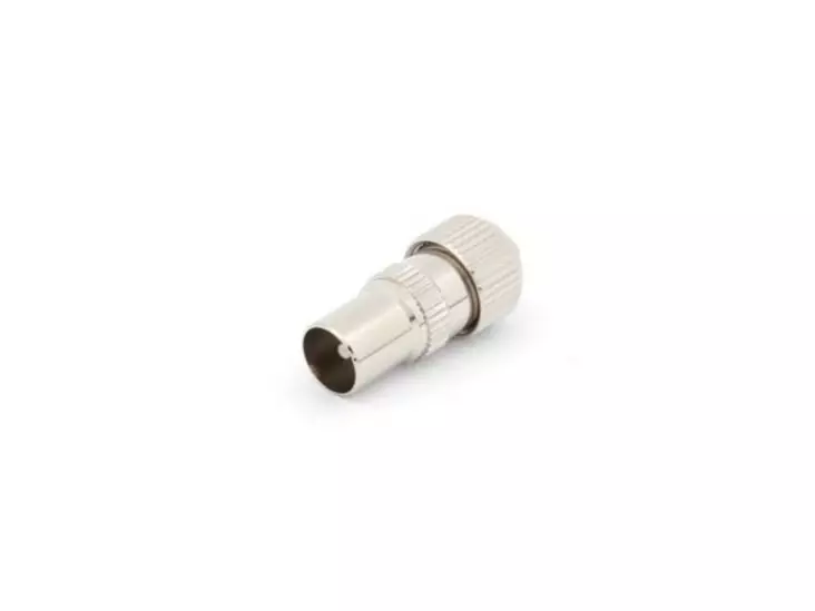 TV PLUG MALE 9.5mm/2.3mm, METAL - Plugit ja jakit - CV005 - 1