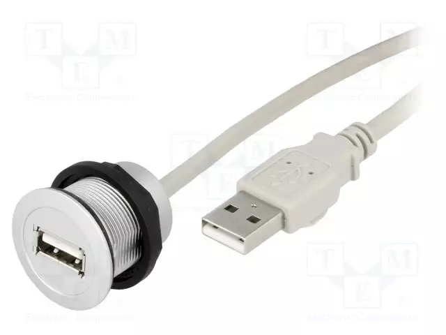 USB-PISTORASIA - 22MM - HAR-PORT - Ø22,3MM - IP20 - HOPEA - PIT: 5M - Taulukytkimien lisävarusteet - 09454521925 - 1