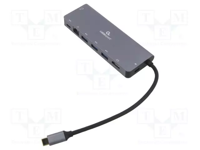 USB HUB - USB 3.1 GEN 1 - CABLEXPERT - PNP - HARMAA - PORTTIEN LUKU: 8 - Tietokonetarvikkeet - muut - A-CM-COMBO5-05 - 1