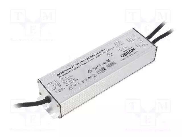 VIRTALÄHDE: IMPULSSI - LED - 130W - 24VDC - 5,4A - 198÷264VAC - IP66 - LED teholähteet - 4052899545885 - 1