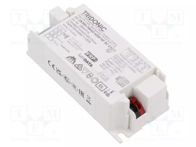 VIRTALÄHDE: IMPULSSI - LED - 28W - 7,5÷42VDC - 300÷700MA - 198÷264VAC - LED teholähteet - 28003715 - 1