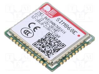 MODUULI: GPRS/GNSS - BLUETOOTH: 4.0 - 2G - 9600BPS - 77PAD SMT - SMD - M2M (GPRS/HSPA/LTE) moduulit - SIM868E-108J8-96 - 1