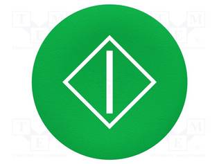 NÄPPÄIMEN LINSSI - 22MM - HARMONY XB4 - NÄPPIMEN VÄRI: VIHREÄ - Taulukytkimien lisävarusteet - ZBA346 - 1