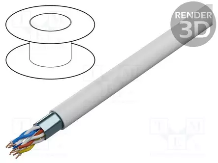 JOHTO - YTKSYEKW - 3X2X0,8MM - RAUTACU - TIETOLIIKENNE - CPR: ECA - ATK-kaapelit - BITNER-TS0126 - 1