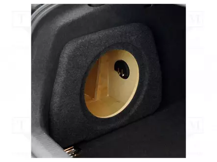 KAIUTINKOTELO - MDF - MUSTA - 250MM - VIISTO: 286MM - AUDI - 15L - Autokaiutinkotelot - OBGL.AUDI.06 - 2