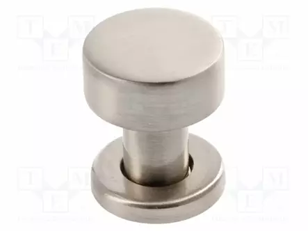 KNOB - Ø: 25.8MM - H: 30.8MM - ZAMAK - RING - PLATING: GALVANIZED - ROUND - Sormiruuvit ja nupit - GTV-GZ-RING-1-06 - 1