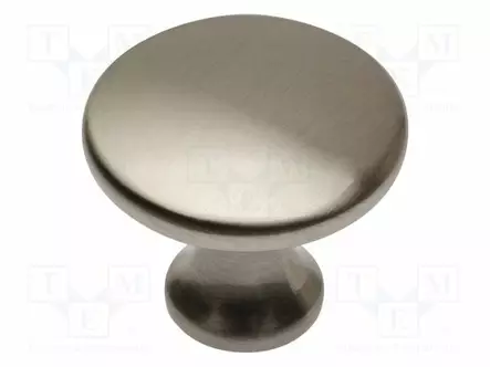 KNOB - Ø: 29MM - H: 25MM - ZAMAK - UDINE - PLATING: GALVANIZED - FURNITURE - Sormiruuvit ja nupit - GTV-GZ-UDINE-1-06 - 1