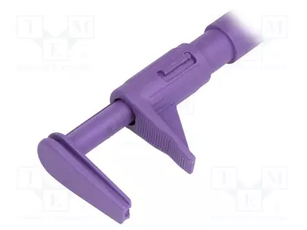 MITTAUSKOUKKU - KROKOTIILI - 5A - 1KVDC - VIOLETTI - 4MM - Testauskoukut - GRIP-F-26 - 2