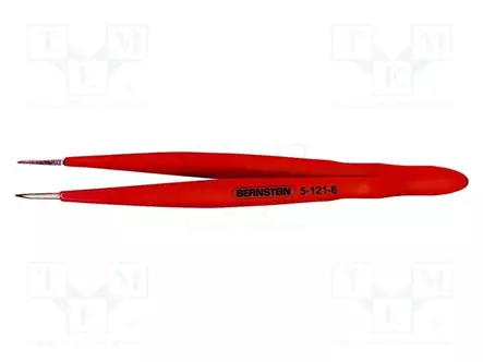 PINSETTI - 120MM - TERÄN KÄRJEN MUOTO: PYÖRRETTY - YLEISMALLINEN - Yleiskäyttöiset atulat ja pinsetit - BRN-5-121-6 - 1