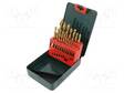 DRILL SET - FOR METAL - HIGH SPEED STEEL TIN COATED HSS-R - 19PCS. - Poranteräsarjat - MTB.627156 - 1