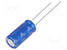 ELEKTROLYYTTIKONDENSAATTORI - THT - 470UF - 16VDC - Elektrolyyttikondensaattorit - pysty - JRG-470U16 - 2