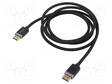 KAAPELI - DISPLAYPORT-PISTOKE,MOLEMMIN PUOLIN - TEKSTIILI - 2M - HDMI, DVI, DisplayPort johdot - SAVKABELCL-166 - 1