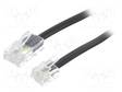 KAAPELI: PUHELIN-RJ11-PISTOKE,RJ45-PISTOKE - 6M - MUSTA - Tietokonekaapelit ja -adapterit - TEL-RJ4511-BK06 - 1