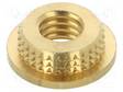 KIERREINSERTTI - MESSINKI - M6 - BN 37905 - PIT: 3MM - MUOVIIN - Kierreinsertit - KVT-0006M6 - 1