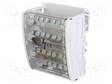 LIITIN: JAKOPALA - 160A - 500V - RUUVI TERMINAALI - 1,5÷25MM2 - NAVAT: 4 - Riviliittimet - PE.4076 - 1