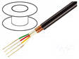 MIKROFONIKAAPELI-3X0,22MM2 - MUSTA - OFC - -15÷70°C - ERISTYS: PVC - Mikrofonikaapelit - TAS-C256 - 1