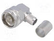 LIITIN: N - PISTOKE - UROS - 90° KULMA - 50OHM - JUOTETTAVA,PURISTUS - N liittimet - J01020A0046 - 1