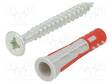 PLASTIC ANCHOR - WITH SCREW - 6X30 - DUOPOWER - 50PCS - 6MM - Ruuvit - muut - FISCHER-555106 - 1