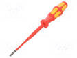 SCREWDRIVER: INSULATED - SLIM - SLOT - 3.5X0.6MM - BLADE LENGTH: 100MM - Ruuvimeisselit ja sarjat - WERA.1603506 - 1