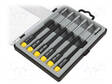 SCREWDRIVER: PRECISION-SET - 6-ANGLES SOCKET - 6PCS. - Ruuvimeisselit ja sarjat - D-280-66 - 2