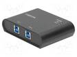 SWITCH - USB 3.0 - USB A,USB B-PISTORASIA X2 - USB kaapelit ja adapterit - UA0216 - 1