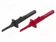 MITTAUSKOUKKU - 20A - MUSTA,PUNAINEN - 121,2MM - 2KPL - Testauskoukut - CT4386 - 1