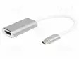 HDMI ADAPTERI -PISTORASIA,USB C PISTOKE - USB 3.2 GEN 1 - 150MM - HDMI, DVI, DisplayPort johdot - DA-70836 - 1
