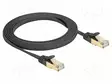 PATCH KAAPELI - U/FTP - CAT: 6A - RJ45-PISTOKE,MOLEMMIN PUOLIN - 2M - RJ45 Ethernet kaapelit - DELOCK-80326 - 1