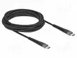 KAAPELI - USB 2.0 - USB C PISTOKE,MOLEMMIN PUOLIN - 3M - MUSTA - 60W - USB kaapelit ja adapterit - DELOCK-81126 - 1