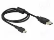 KAAPELI - USB 2.0 - USB A PISTOKE,USB B PIENOISPISTOKE - 0,7M - USB kaapelit ja adapterit - DELOCK-82396 - 1