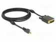 KAAPELI - DVI-D (24+1) PISTOKE,MINI DISPLAYPORT-PISTOKE - PIT: 2M - HDMI, DVI, DisplayPort johdot - DELOCK-83726 - 1