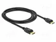 KAAPELI - DISPLAYPORT-PISTOKE,MOLEMMIN PUOLIN - DISPLAYPORT 1.2 - HDMI, DVI, DisplayPort johdot - DELOCK-83806 - 1