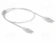 KAAPELI - USB 2.0 - USB A PISTOKE,MOLEMMIN PUOLIN - 0,5M - 480MBPS - USB kaapelit ja adapterit - DELOCK-83886 - 1