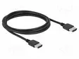 KAAPELI - HDMI-PISTOKE,MOLEMMIN PUOLIN - PIT: 1,5M - MUSTA - 34AWG - HDMI, DVI, DisplayPort johdot - DELOCK-85216 - 1