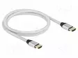 KAAPELI - HDMI-PISTOKE,MOLEMMIN PUOLIN - TEKSTIILI - PIT: 1M - HOPEA - HDMI, DVI, DisplayPort johdot - DELOCK-85366 - 1