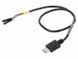 KAAPELI - USB C PISTOKE,1PIN KOUKKULIITIN X2 - 0,3M - MUSTA - 22AWG - USB kaapelit ja adapterit - DELOCK-85396 - 1