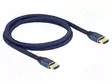 KAAPELI - HDMI-PISTOKE,MOLEMMIN PUOLIN - TEKSTIILI - PIT: 1M - 29AWG - HDMI, DVI, DisplayPort johdot - DELOCK-85446 - 1