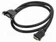 KAAPELI - HDMI-PISTORASIA,MOLEMMIN PUOLIN - PIT: 1M - MUSTA - 28AWG - HDMI, DVI, DisplayPort johdot - DELOCK-85466 - 1