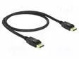 KAAPELI - DISPLAYPORT-PISTOKE,MOLEMMIN PUOLIN - DISPLAYPORT 1.2 - HDMI, DVI, DisplayPort johdot - DELOCK-85506 - 1