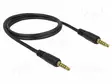 KAAPELI - JACK 3,5MM 5PIN PISTOKE,MOLEMMIN PUOLIN - 1M - MUSTA - Muut audio-videokaapelit - DELOCK-85696 - 1