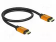 KAAPELI - HDMI-PISTOKE,MOLEMMIN PUOLIN - HDMI 2.1 - PIT: 500MM - HDMI, DVI, DisplayPort johdot - DELOCK-85726 - 1