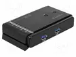 SWITCH - MUSTA - METALLI - LÄHTÖ: USB A RASIA X2 - PORTTIEN LUKU: 5 - USB kaapelit ja adapterit - DELOCK-87736 - 1