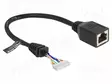 RJ45 ADAPTER - CAT: 5E - RJ45 SOCKET,8PIN PIN HEADER - 0.23M - PVC - RJ45 Ethernet kaapelit - DELOCK-88006 - 1