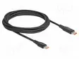 KAAPELI - USB 2.0 - USB C PISTOKE,MOLEMMIN PUOLIN - 1,2M - MUSTA - USB kaapelit ja adapterit - DELOCK-88136 - 2