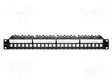 PATCH PANEL - KOKO: 1U - PORTTIEN LUKU: 24 - Räkkikotelot 19' - QOLTEC-54516 - 1