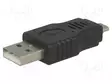 ADAPTERI - USB 2.0 - USB A PISTOKE,USB B MIKROPISTOKE - NIKKELÖITY - USB kaapelit ja adapterit - CA416 - 1